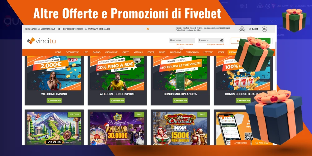 Promozioni FiveBet